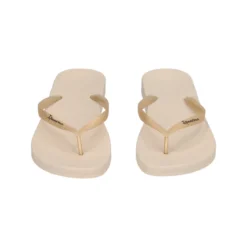 TAN FEM Infradito Donna Beige e Oro