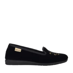 TEXI Pantofola Ballerina Donna Nere e Oro
