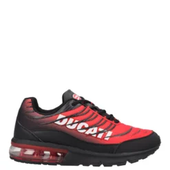 THROTHLE Sneakers Uomo Rosse e Nere