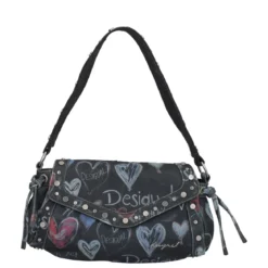 TORIO Borsa Donna Nera Denim