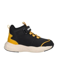 T-REX MID Sneakers Alte Bambino Nere e Gialle