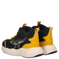 T-REX MID Sneakers Alte Bambino Nere e Gialle