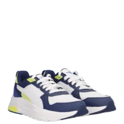TRINITY 2 LT JR Sneakers Bambino Blu, Bianche e Gialle
