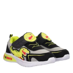 VELOCIRAPTOR Sneakers Bambino Gialle, Grigie e Nere con Luci