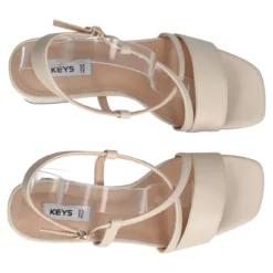 VIKY Slingback Donna Beige Alte 9 cm