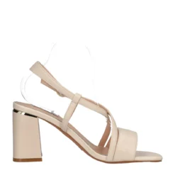 VIKY Slingback Donna Beige Alte 9 cm