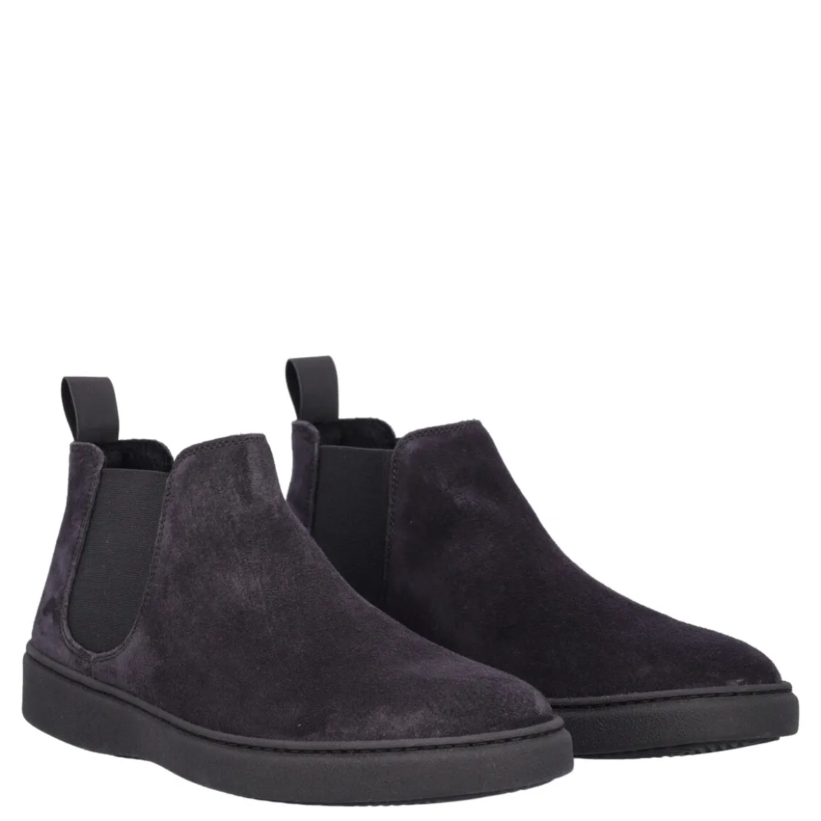 WAXY Stivaletti Uomo Blu in Pelle Scamosciata