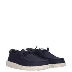 WENDY STRETCH CANVAS Mocassini Slip-on Donna Blu