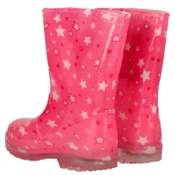 WOSH - Stivali da Pioggia Bambina Fuxia con Luci!