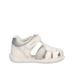 ZAPITO Sandali Bambina Bianchi con Fiocchi Argento