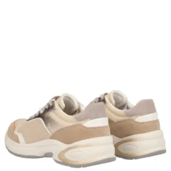 ZARVIA Sneakers Donna Oro e Beige