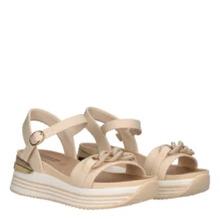 Zeppe Donna Beige Alte 6 cm
