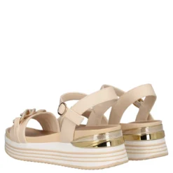 Zeppe Donna Beige Alte 6 cm