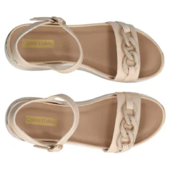 Zeppe Donna Beige Alte 6 cm