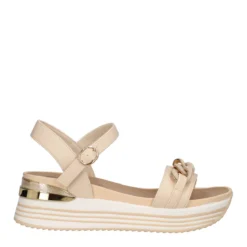 Zeppe Donna Beige Alte 6 cm