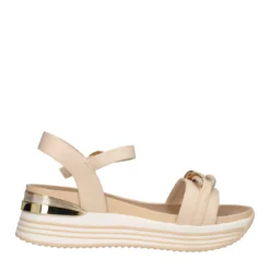 Zeppe Donna Beige Alte 6 cm
